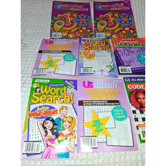 Assorted Puzzle Books & Adult Coloring Set - Picture 2 of 7